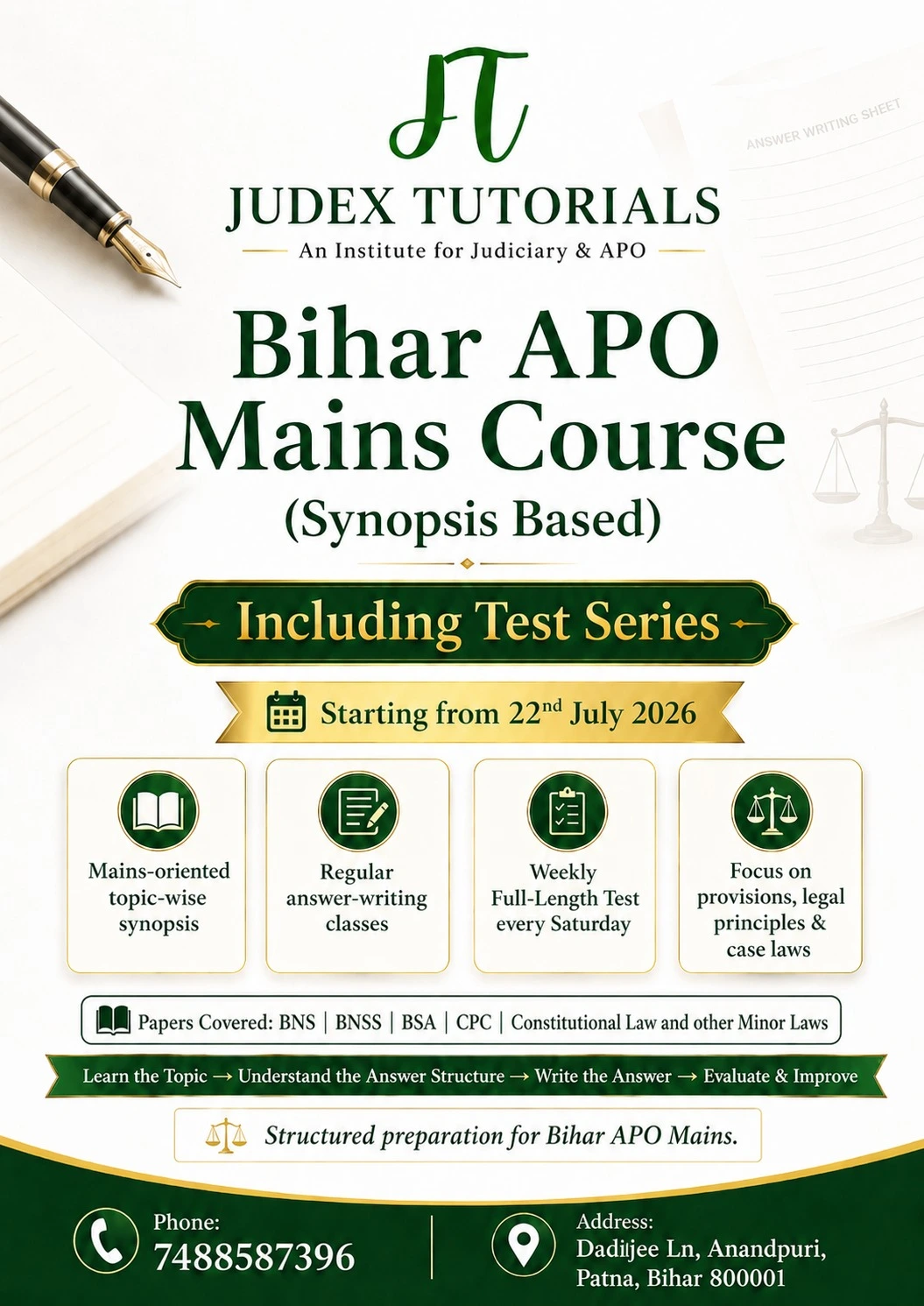APO Test Series in Patna by Judex Tutorials